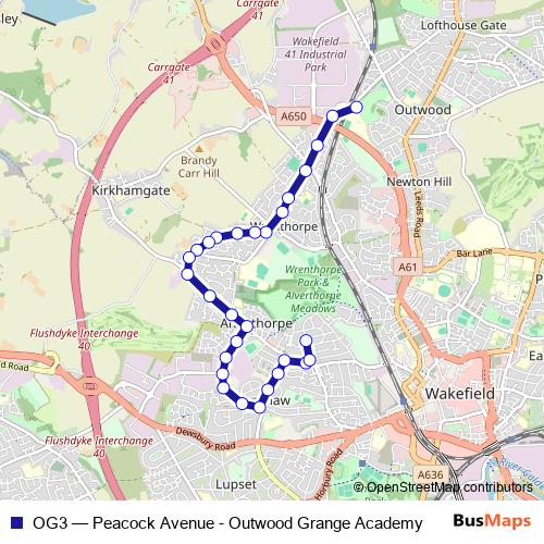 OG3 bus Line Map