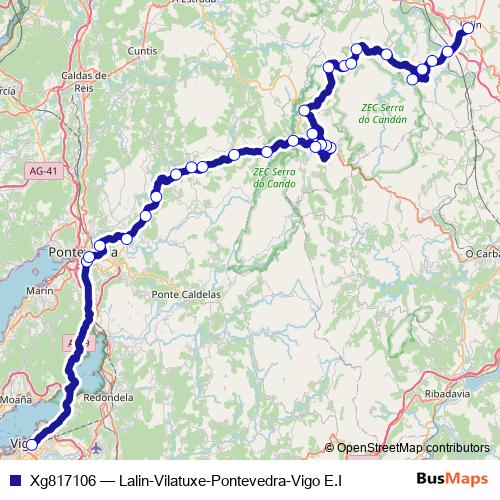 Xg817106 bus Line Map