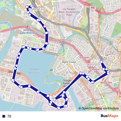 78 bus Line Map