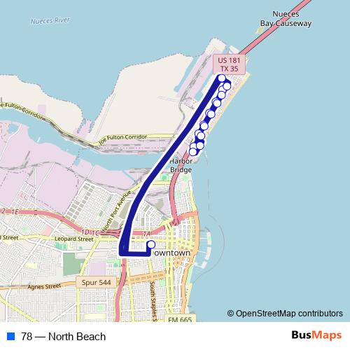 78 bus Line Map