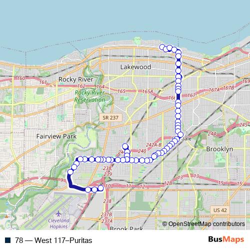 78 bus Line Map
