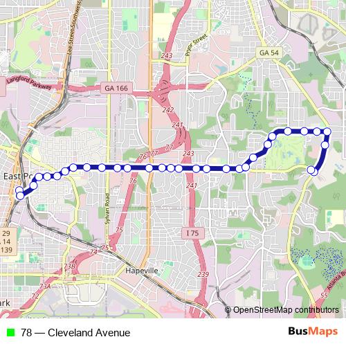 78 bus Line Map