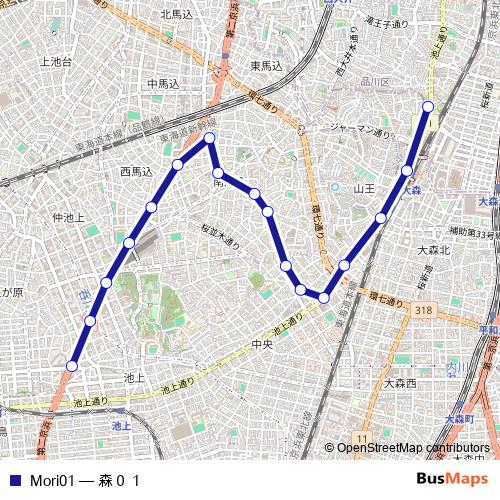 Mori01 bus Line Map