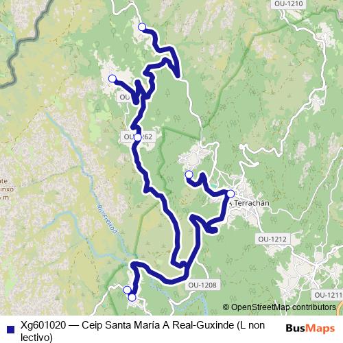 Xg601020 bus Line Map