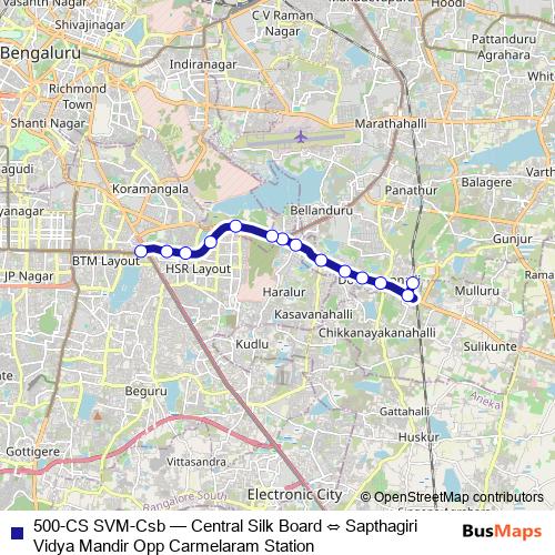 500-CS SVM-Csb bus Line Map