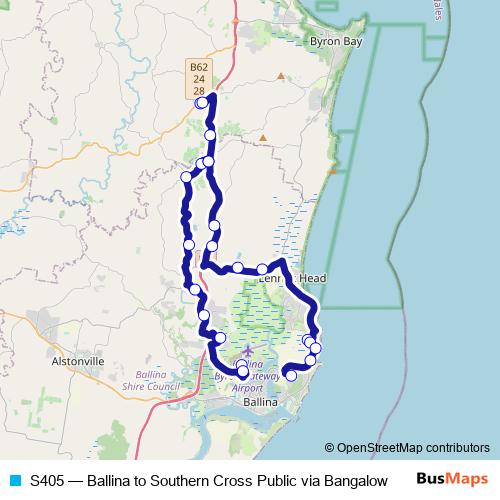 S405 bus Line Map