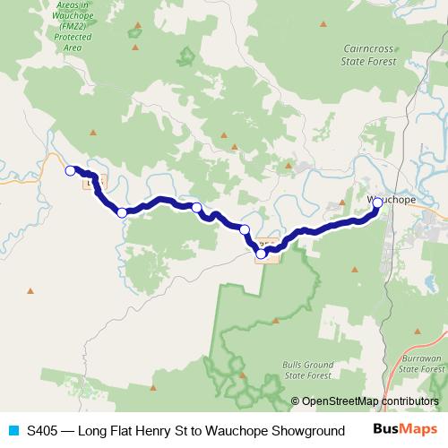 S405 bus Line Map