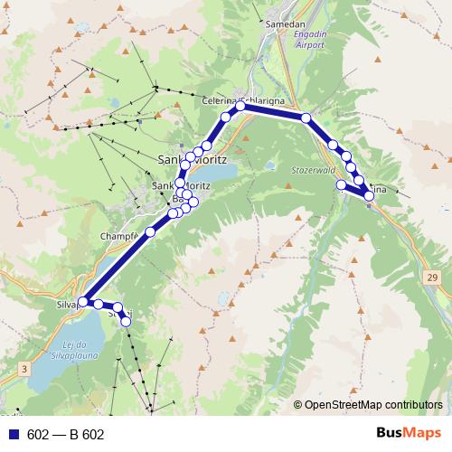 602 bus Line Map