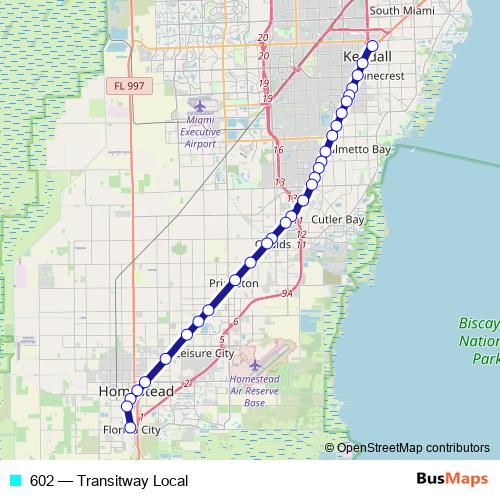 602 bus Line Map