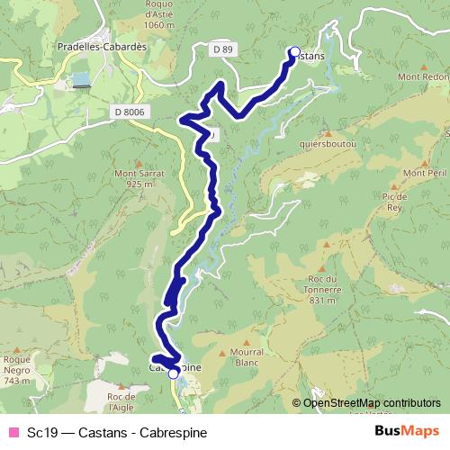 Sc19 bus Line Map