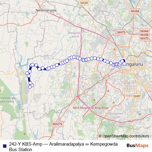 242-Y KBS-Amp bus Line Map