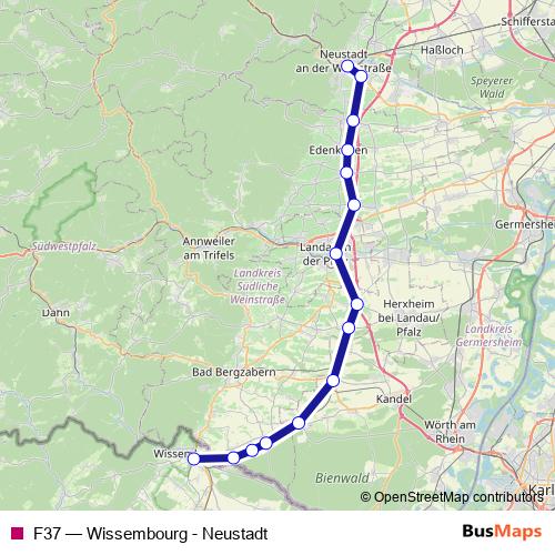 F37 rail Line Map