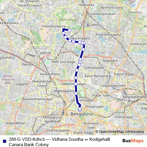 288-G VSD-Kdhcb bus Line Map