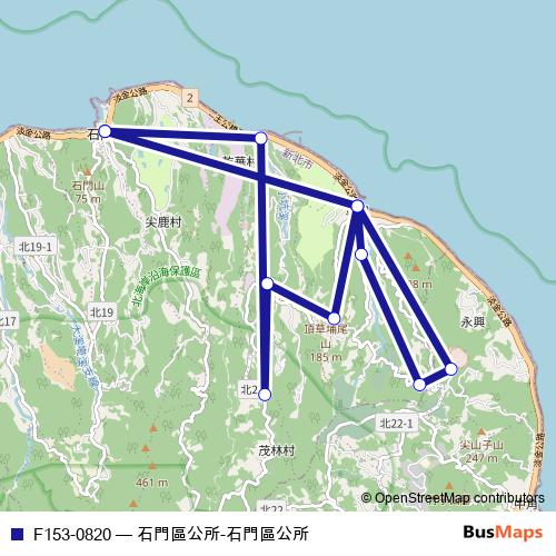 F153-0820 bus Line Map
