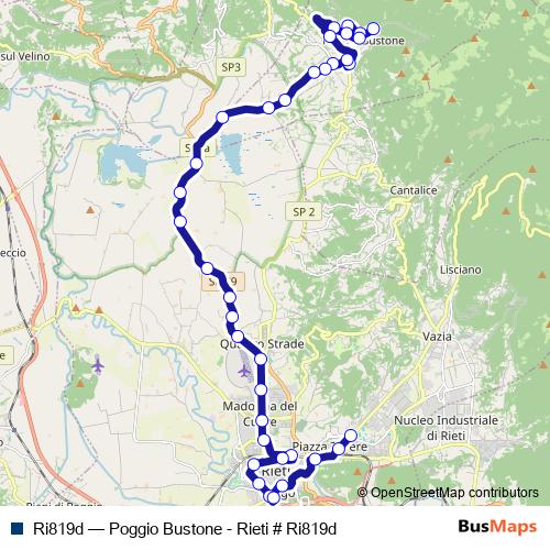 Ri819d bus Line Map