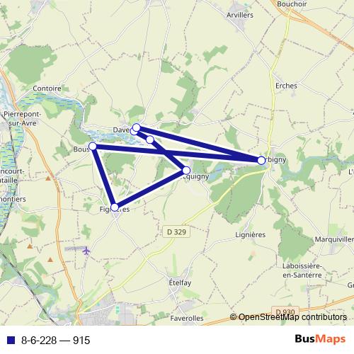 8-6-228 bus Line Map