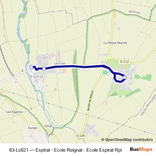 63-Ls621 bus Line Map
