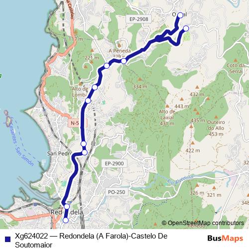 Xg624022 bus Line Map