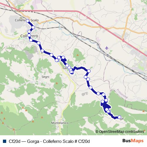 Cf20d bus Line Map