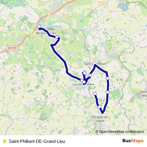 Saint-Philbert-DE-Grand-Lieu bus Line Map