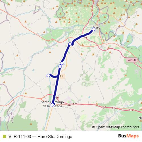 VLR-111-03 bus Line Map