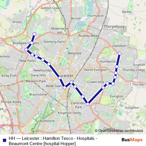 HH bus Line Map