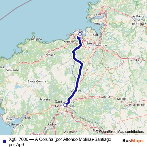 Xg817006 bus Line Map
