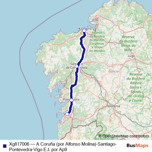 Xg817006 bus Line Map