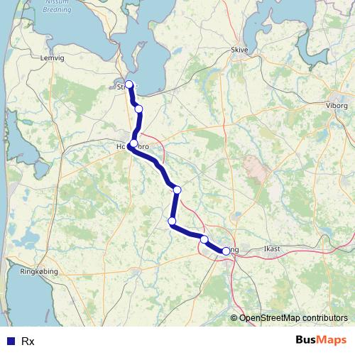 Rx rail Line Map