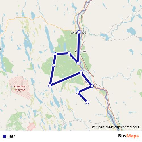 997 bus Line Map