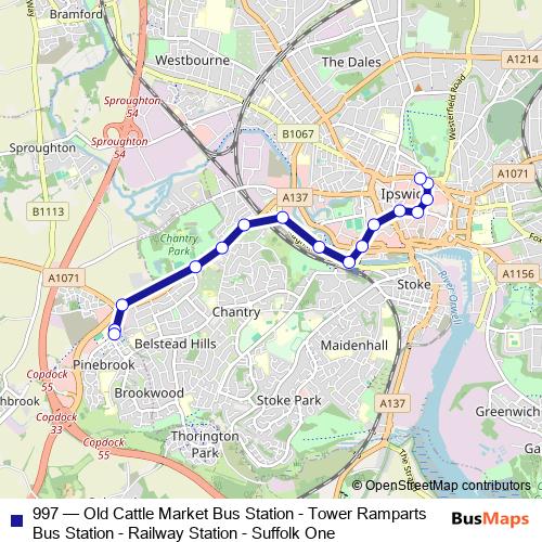 997 bus Line Map