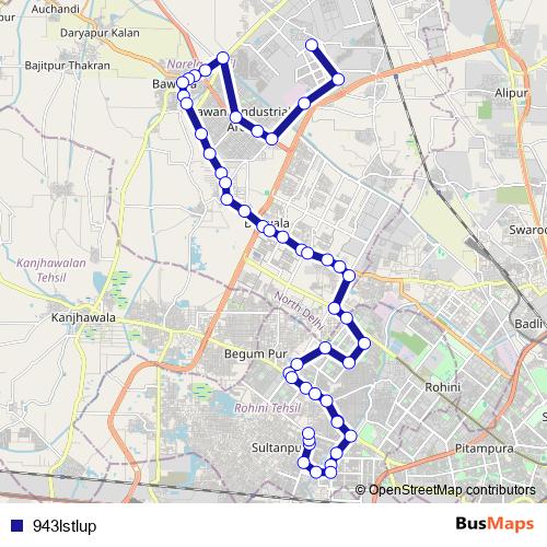 943lstlup bus Line Map