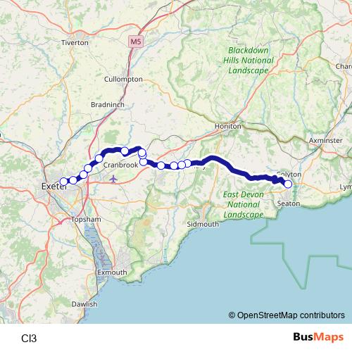 Cl3 bus Line Map