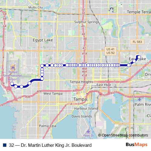 32 bus Line Map