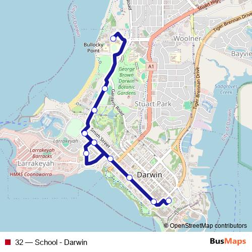 32 bus Line Map