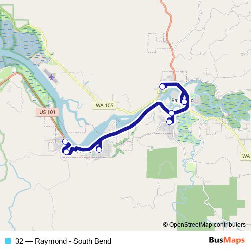 32 bus Line Map