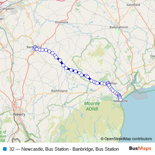 32 bus Line Map