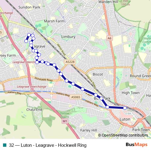 32 bus Line Map