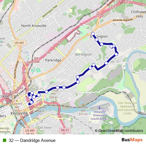 32 bus Line Map