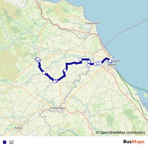 32 bus Line Map