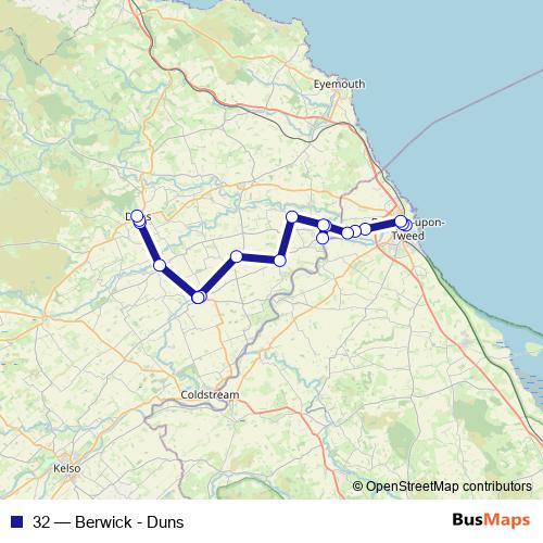 32 bus Line Map