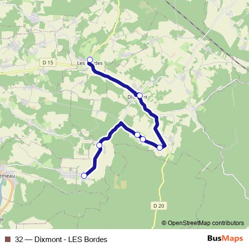 32 bus Line Map