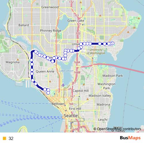 32 bus Line Map