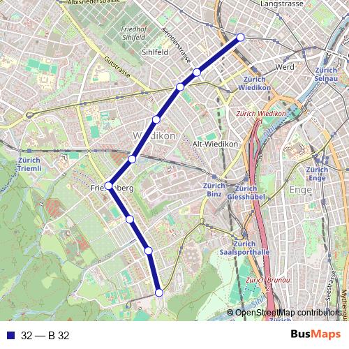 32 bus Line Map