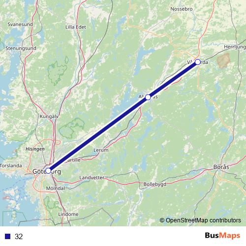 32 bus Line Map