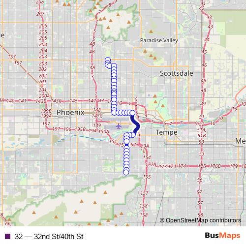 32 bus Line Map
