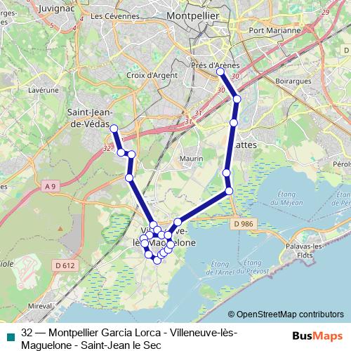 32 bus Line Map