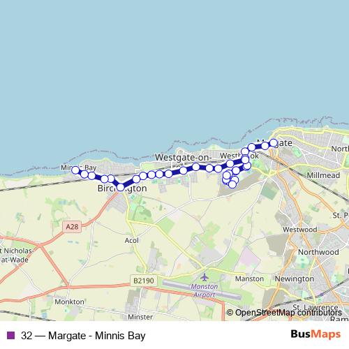 32 bus Line Map