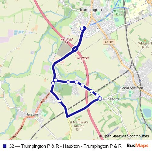 32 bus Line Map