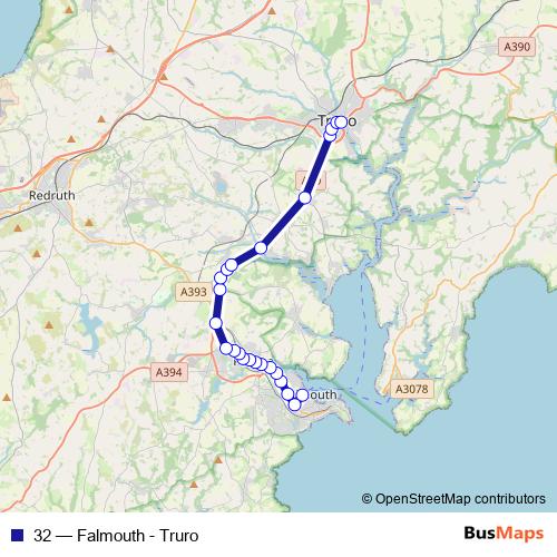 32 bus Line Map